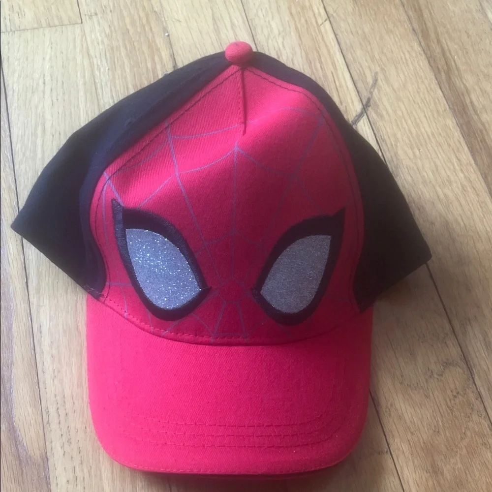 NWT Marvel Red and Black Spider-Man Kids Costume Hat One Size